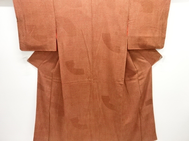 JAPANESE KIMONO / ANTIQUE KIMONO / SILK / MON KINSHA / ABSTRACT PATTERN